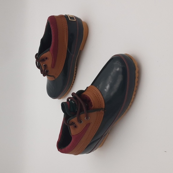 Vintage Etienne Agner ankle snow rain boots leather rubber Lace-up women 7 y2k - Picture 11 of 11